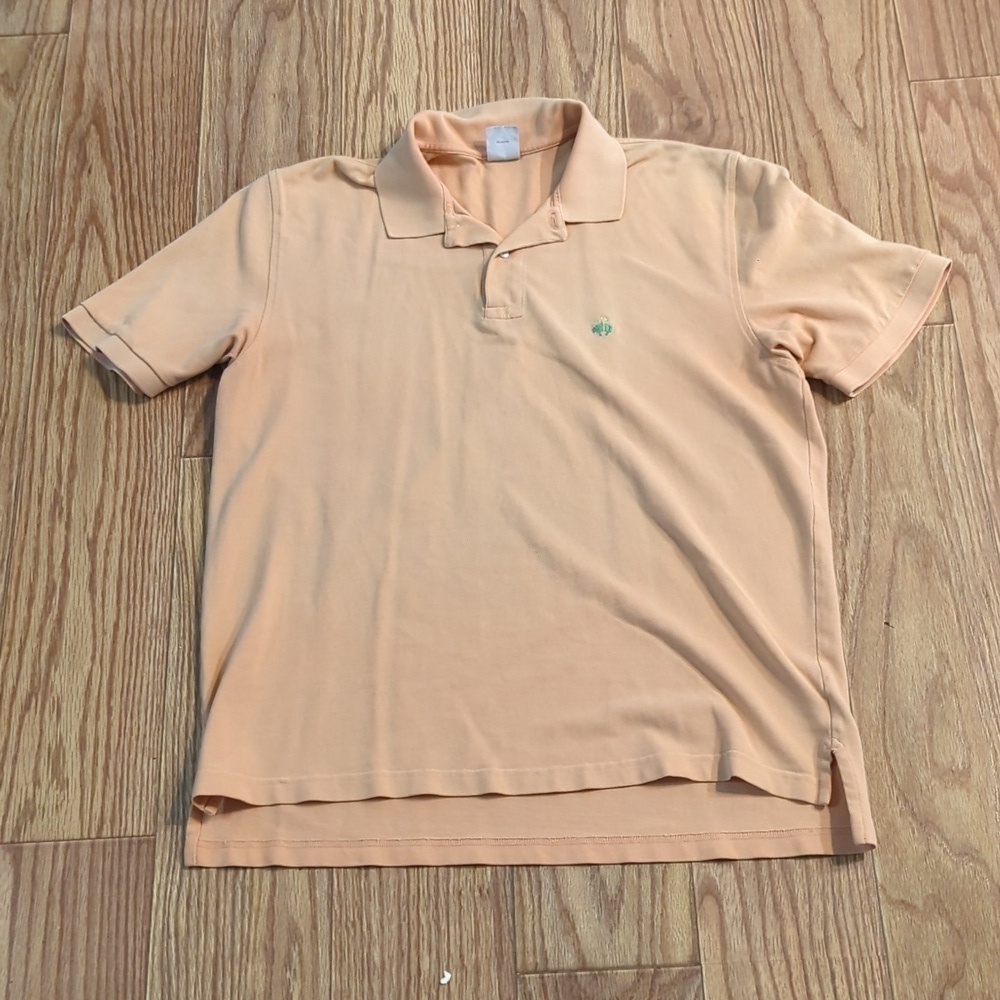 100% cotton light orange polo, Brooks Brothers Original Fit Performance Polo, L
